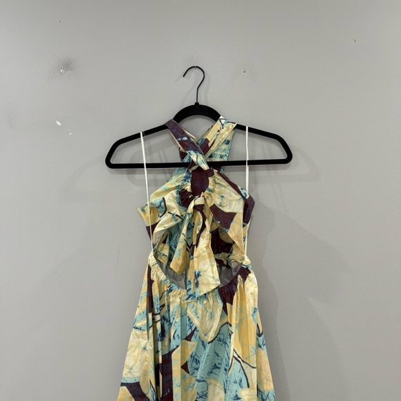 A.L.C. Dress Veronica Poplin Maxi in Carob and Chardonnay - Picture 13 of 13